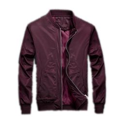 Brand Mens Bomber Jacket Thin Men Baseball Jackets Coat Solid Colour Casual Jacket Overcoat for Male Clothing Plus Size M-4XL