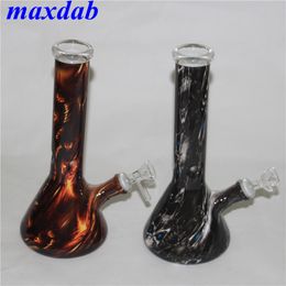 11 inch glass water bong dab oil rig mini smoking hookah bubbler tall thick beaker with 14mm bowl