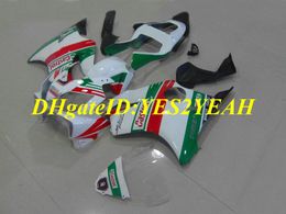 Injection Mould Fairing kit for Honda CBR600F4I 01 02 03 CBR600 F4I 2001 2002 2003 ABS Red white green Fairings set+Gifts HY39