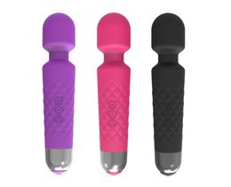 Multi-Speed G-Spot AV Vibrator Sex Toys,Rechargeable 20 Frequency Mini Vibrators Magic Wand Massager Vibrators Sex Products