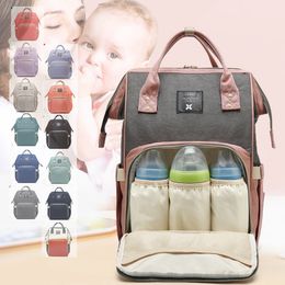 Nappy Backpack Bag Large Capacity Mummy Bag Mom Baby Multi-function Backpacks Waterproof Outdoor Travel Diaper Bags 17 Designs DHW2313