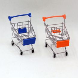 Free shipping Factory direct sales Mini small shopping cart Child Play house toy car model shopping cart New type Storage Box trolley
