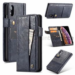CaseMe Retro Wallet Credit Flip Leather Case Cover For iPhone XS Max XR X 8 7 Samsung S8 S9 Plus Note 8 9