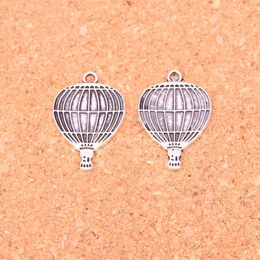 93pcs Charms hot air balloon Antique Silver Plated Pendants Making DIY Handmade Tibetan Silver Jewelry 24*16mm