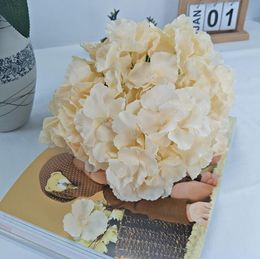 Silk hydrangea bouquets Mutli Colors 5 Flower Heads hydrangea flower Silk wedding decorative flowers Bouquet home garden decoration