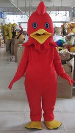Halloween Red Turkey Chicken Mascot Costume High Quality Cartoon cock rooster Anime theme character Christmas Carnival Fancy Costumes