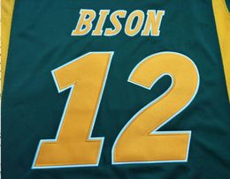 CUSTOM Mens,Youth,women,toddler, ND State Bison Personalised ANY NAME AND NUMBER ANY SIZE Stitched Top Quality College jersey