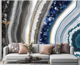 Modern light luxury marble wallpapers pattern TV background wall 3d wallpapers