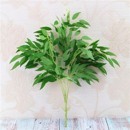 Artificial Flowers 1PCS Willow Leaves Home Decoration Artificial Plants Supplies For Living Room Party Decoration