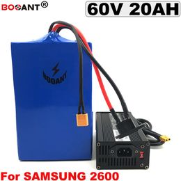 60V electric bicycle Lithium battery 60V 20AH E-bike Li-ion battery for Bafang 1500W 2500W Motor with 5A Charger Free Shipping