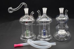 MINI water pipe Bong Inline matrix Perc honeycomb Glass Water Pipe 10mm Ash Catchers Bong Oil Rigs Water Smoking Pipes with hose 2style