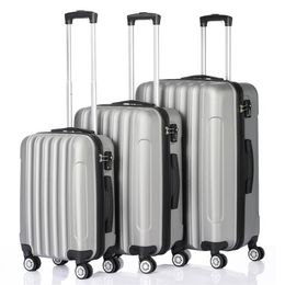 -3 piezas de equipaje Set 20" Equipaje de 24" 28" maletas de peso ligero balanceo Hardside expansible 4 ruedas del hilandero de gran capacidad de almacenamiento Viajar