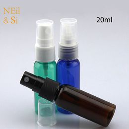 20ml Empty Plastic Water Spray Bottle Refillable Makeup Face Toners Atomizer Blue White Green Brown Cosmetic Perfume Containers