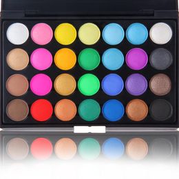 28 Colour bead/matte/blend eyeshadow durable waterproof and non-smudge with eye shadow brush combination make-up suit.