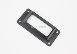 Black Iron Metal Label Frame File Name Card Holder Drawer Box Case 62x29mm Tag Card holder furniture sign holder metal tag frame