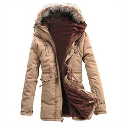 Mens New Winter Warm Fleece Parka Dreadnought Trench Jacket Duffle Coat MFb13