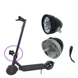 BIKIGHT 3LED Headlights Electric Scooter Spotlight Scooter Accessories For Xiaomi M365 Electric Scooter Ninebot Es1 Es2