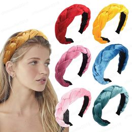 Knot Hairband Headbands Velvet Twist Hair Sticks Head Wrap Headwear for Girls Hair Accessories Women Kids Braid Hair Sticks 20 Styles