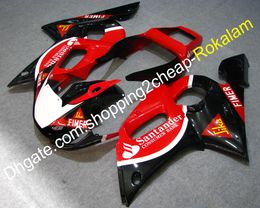 Motorcycles Fitting For Yamaha ABS Plastic Fairing YZF600 R6 98 99 00 01 02 YZF-R6 1998 ~ 2002 YZFR6 Fairings Red Black (Injection molding)
