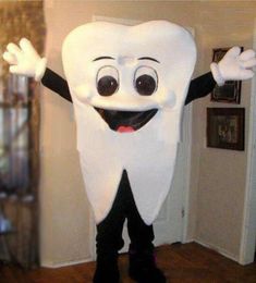 Teeth Mascot Costumes Animated theme tooth Cospaly Cartoon mascot Character Halloween Carnival party Costume01