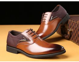 Hot Sale British Style Shoes Oxford Shoes for Men Dress Flats Big Size Men Loafers England Style Men Lace Up Shoes