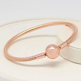 Wholesale-Bracelet for Pandora 925 sterling silver plated rose gold luxury designer jewelry ladies bracelet with original box