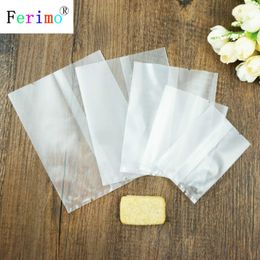 100pcs Multi Sizes Option DIY Transparent Bags Storage Bag Open Top Reclosable PP Plastic Poly For Cookie Kitchen Supplies