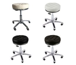 Elitzia ET15505 Rolling Swivel Stool PU Leather Bar Chair Height Adjustable For Beauty Studio Barber Shop Beauty Salon