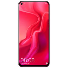 Original Huawei Nova 4 4G LTE Cell Phone 6GB RAM 128GB ROM Kirin 970 Octa Core Android 6.4" Full Screen 25.0MP 3750mAh Fingerprint ID Face Smart Mobile Phone