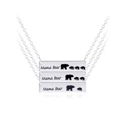 New Mama bear necklace for mother's day gift baby shower gift High Quality Brand Jewellery wholesale animal Jewellery free ship