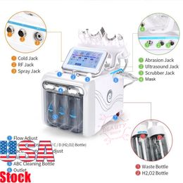 Refreshing Facial Skin 7 In1 Hydra Water Facial Cleaner Aqua Peel Diamond Dermabrasion Spa Machine With LED Mask