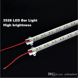 50cm Led Bar Light U Type Aluminum Alloy Slot Led Rigid Strips Light Warm/Pure/Cool White 60Leds SMD3528 Hard LED Strips 12V