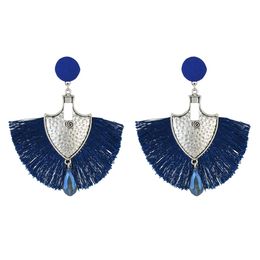 5 ColorsBohemian Cotton Tassel Drop Earrings for Women Party Anniversary Gift