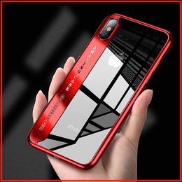 Luxury Plating Transparent Slim Shockproof Silicone Phone Case Cover For iPhone XS Max XR 10 X 8 7 6S Plus Samsung S7 Edge S8 S9 Note 8 9