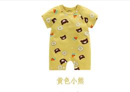 2020 autumn models yellow pink red Colours cotton newborn onesies cotton baby's clothes changed into baby sleeping bags two wear
