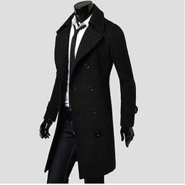 Mens Trench Coat 2017 New Fashion Designer Men Long Coat Autumn Winter Double breasted Windproof Slim Trench Men NQ815086 Mens Trench Coat 2017 New Fashion Designer Men Long Coat Autumn Winter Double breasted Windproof Slim Trench Men NQ815086