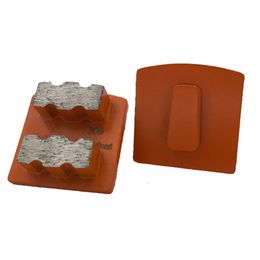 Medium Bond Double E Shape Segments Redi Lock Grinding Winds Scanmaskin Quick Lock Concrete Grinding Pads for Husqvar-na Grinder 12PCS