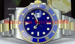 Top Quality 18kt Gold & Steel Blue Ceramic 116613 40mm V7 ETA 2813 Automatic Machinery Movement Mens Watch Men's Wrist Watches