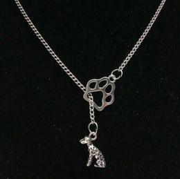 Hot Fashion Vintage Silver Infinity Symbol Connections Cat/Dog Paw & Cute Dalmatians Dog Charms Pendant Necklace - 50