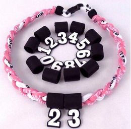 wholesale silicone numbers digital number pendant softball baseball necklace Accessories Rubber Number Pendants Jewellery