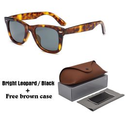 Wholesale- quality Brand Designer Sunglasses Men Women Fashion Vintage Mirror Sun glasses uv400 Lenses with free brown cases and box