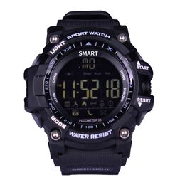 -Relógio inteligente EX16 Xwatch Sports Bluetooth 4.0 5ATM IP67 Waterproof Smartwatch Pulseira Cronômetro Relógio Despertador espera muito tempo