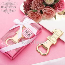 20PCS Number 1 Bottle Opener Favours Baby Shower One Year Birthday Gifts Event Anniversary Souvenirs Supplies Party Deocrs Ideas