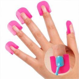 bittb 1set nail polish varnish protector holder manicure finger nail art design tips cover shield tools uv gel nails design sh190724 toes art designs