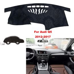 Car styling For Audi Q5 12-17 Interior Dashboard Pad Cover Dash Mat Sticker Anti-Sun Velvet Instrument