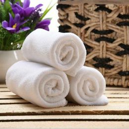 30 * 70cm pure white solid towel microfiber absorbent dry cleaning shower bath towel hotel home free shipping XD22819