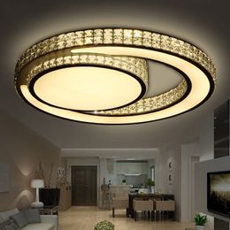 Plafoniera moderna a led moderna di trasporto libero per soggiorno camera da letto corridoio sala da pranzo 90-260v lampada a led Lustre Cristal per illuminazione domestica