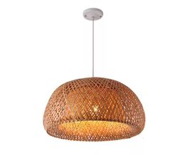 Modern Bamboo Work Hand Knitted Bamboo Weaving Chandelier Restaurant Handmade MYY