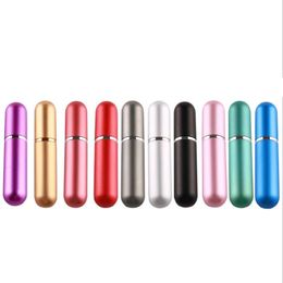 Hot 5ml Portable Mini Refillable Perfume Bottle With Spray Scent Pump Empty Cosmetic Containers Spray Atomizer Bottle For Travel