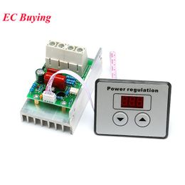 Freeshipping 10000W import SCR Super Power Electronic Digital Regulator Dimmer Speed Thermostat
